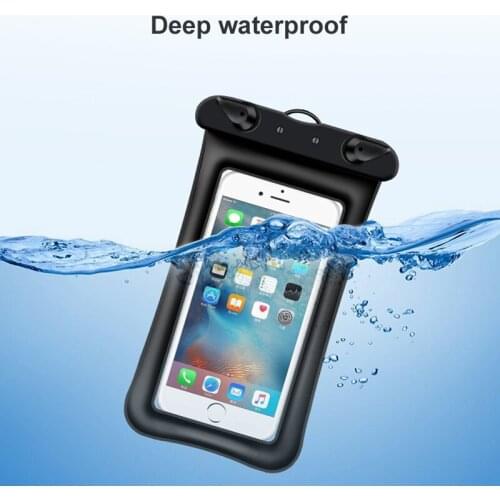 6.5inch Waterproof Bag Protable Swimming Mobile Phone Case Pouch Underwater Dry Bag With Strap Universal Water Sports Shell