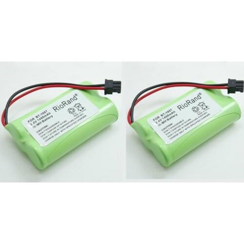 2pcs Ni-MH 1400mAh 2.4V Rechargeable BT-1007 BT-1015 Cordless Phone Battery For Uniden BT904, BP904, BT1007, BT1015, BBTY0460001