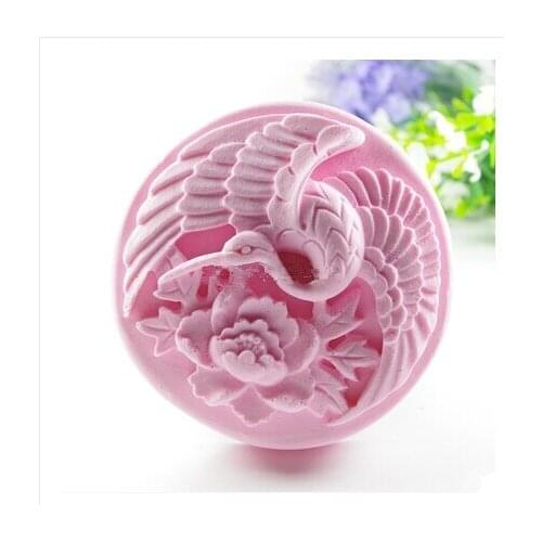 Free shipping Crane Modelling soap mold silicone cake decoration mold fondant chocolate mold animal handmade soap mold