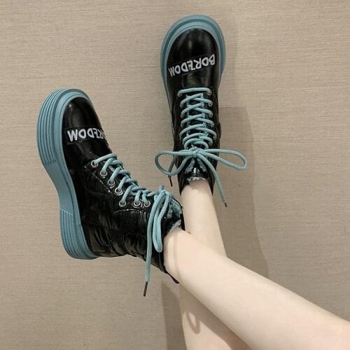 Winter Boots Women Ankle Boots Warm PU Plush Winter Woman Shoes Sneakers Flats Lace Up Ladies Shoes Women Short Snow Boots