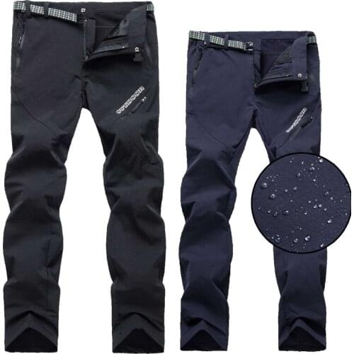Spring Autumn Outdoor Summer Quick Dry Breathable Camping Pants Thermal Waterproof Fleece Men Women Trousers Fishing Hiking