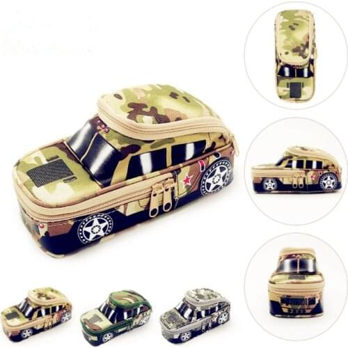 2019 New Year Creative multi-function boy tank car pencil bag large capacity jeep boy password lock pencil case with lock