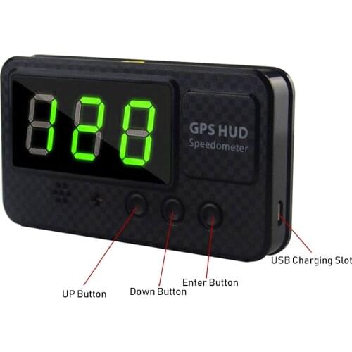 Digital Car GPS Speedometer C60S Speed Display KM/h MPH For Car Trucks Bike Motorcycle Head Up Display Car With Over Speed Alarm