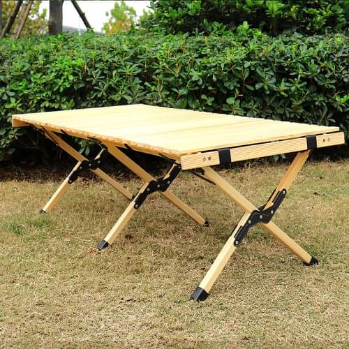 Wooden Table Desk BBQ Outdoor Furniture Travel Picnic Garden Camping Hiking Beech Family