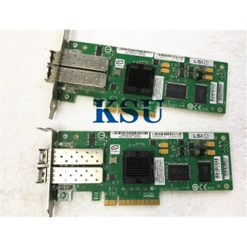 For HBA Card LSI7204EP For Mac PCI-Express Dual-Port 4Gb/s FC Fibre Channel Card