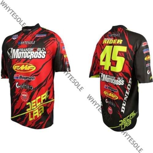 Motorcycle mountain team downhill jersey bike motorcycle shirt cross-country mountain jersey team jersey can be customized name