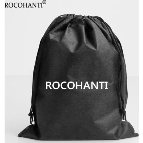 50x Custom Logo Printed Eco Non-Woven Black Color Shoe Bag with drawstring Gift Bags for travel / carrying / shopping
