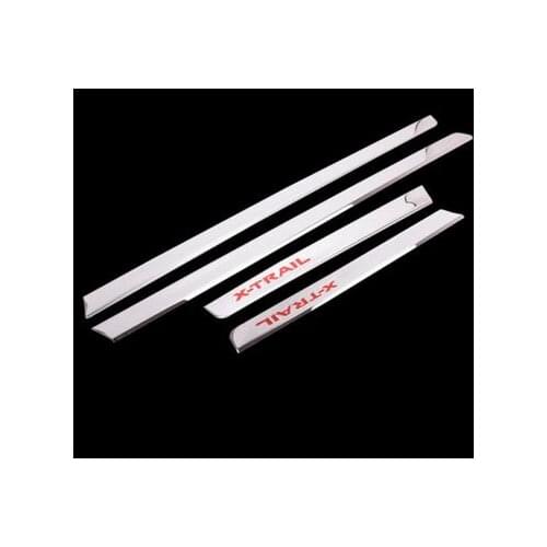 CHROME SIDE DOOR BODY MOLDING TRIM COVER LINE GARNISH PROTECTOR ACCESSORIES FOR Nissan xtrail x-tail x trail T32 2014-2018