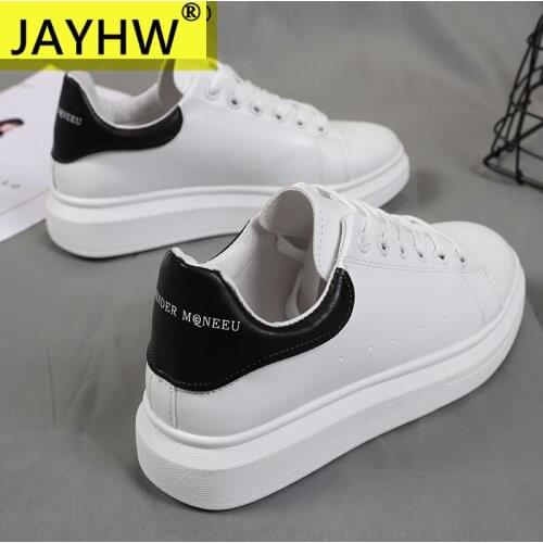 JAYHW Female New Style Little White Shoes Woman Fashion Designer All-Match Thick-Soled Platform Shoes Women Casual Sports Shoes