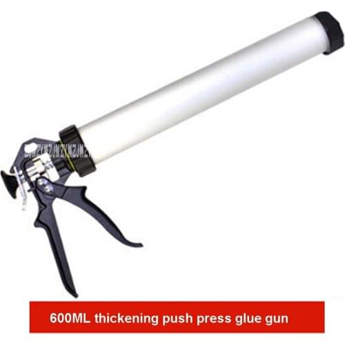 New Hot 600ML Dual-use Glass Glue Gun C20512 Barrel Type Soft Silicone Gun Manual Thickening Aluminum Alloy Structure Glue Gun