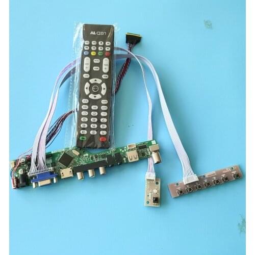 Kit for LP156WH2 TL 40pin VGA TV Screen Audio AV USB HDMI 1366x768 Panel LVDS Remote Controller Doard LED Display LCD Monitor