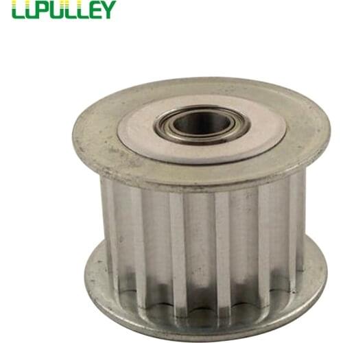 LUPULLEY 15 Teeth 5M Idler Pulley Passive Pulley Bore 3/4/5/6/8mm Width 16/21mm Tension Belt Idler Pulley With Bearing 1PC