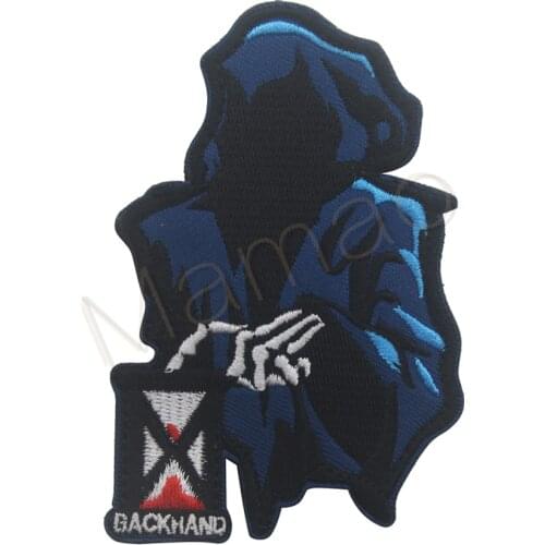 Masked Skeletor Backhand Embroidery Badge CHRISTMAS YET TO COME Armbands For Clothes Stickers Backpack