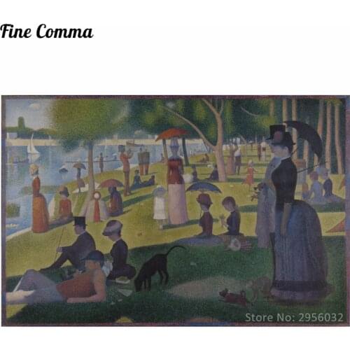 A Sunday Afternoon on the Island of La Grande Jatte Georges Seurat Hand painted Oil Painting Reproduction Replica Copy Canvas