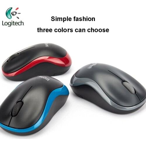 Logitech M185 Wireless Symmetric Design Mouse with USB Nano Receiver for Windows Mac OS Linux Support Official Test 1000DPI