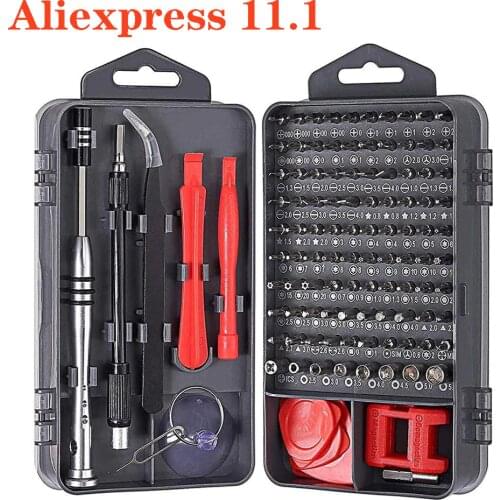 115 in 1 Screwdriver Set repair tools mobile phones repair kit Screw Driver Bit Set Precision Device Hand Tools Torx Hex Kit