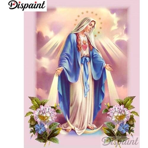 Dispaint Full Square/Round Drill 5D DIY Diamond Painting "Religious figure" Embroidery Cross Stitch 5D Home Decor A10647