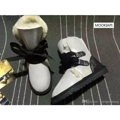 The latest high-quality snow boots in Europe in 2019, real sheepskin, 100% wool, the most comfortable womens shoes