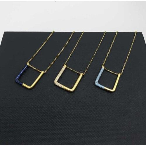 2020 new European and American necklace hip-hop gold ornaments for men and women with diamond pendants