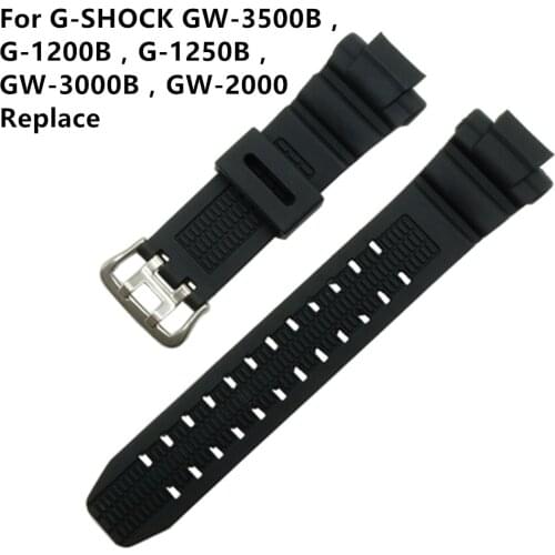 New For Caswatch GSHOCK GW-3500B / GW-3000B / GW-2000 / G-1200B / G-1250BResin Tape Watchabnd Watch Band Strap +Tool