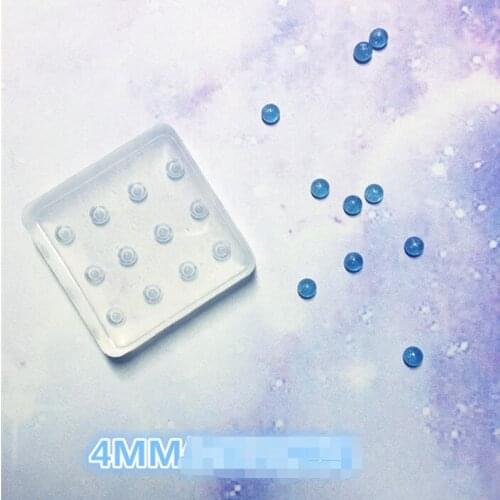 New Transparent Silicone Mould Dried Flower Resin Decorative Craft DIY 3mm 4mm Opal beads Mold epoxy resin molds for jewelry