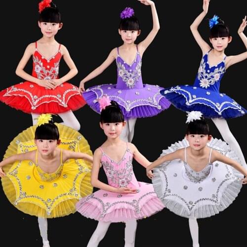 2017 new Children ballet TuTu dress Swan Lake Ballet Costume Ballerina Dress Kids Stage Professional Dance Dress For Girls