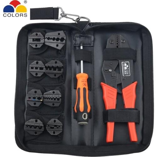 Crimping Pliers Jaw Set Tube Dual Cable Wire Bare Terminals Crimper Kit Insulated Multi-tool Brand Multifunctional Clamp Tools