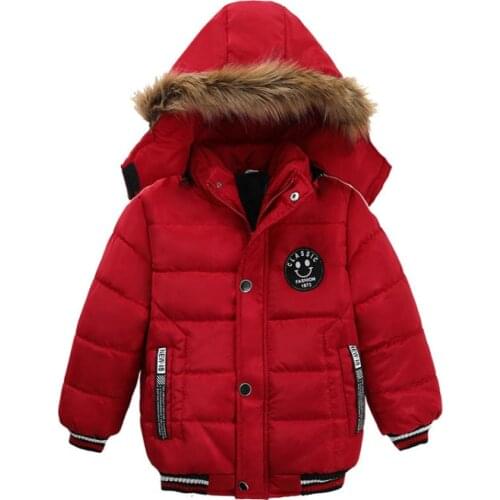 Baby boys and girls clothes winter season cotton jacket cartoon print hooded warm thick 1-5 Age high-quality coat child clothing