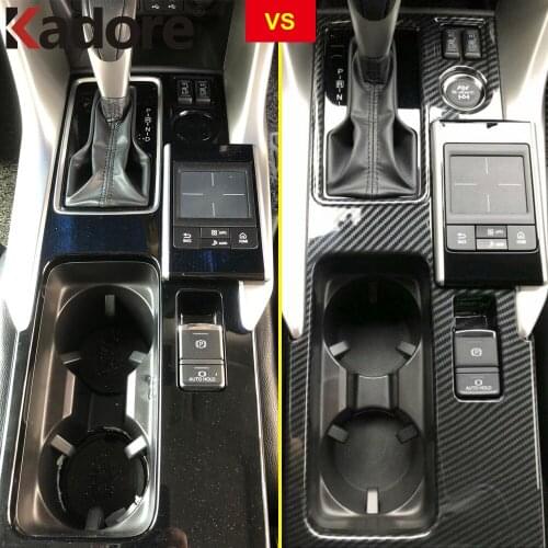 For Mitsubishi Eclipse Cross 2019 2018 2017 Carbon Fiber Gear Shift Panel Cover Car Decoration Trim Interior Accessories Sticker