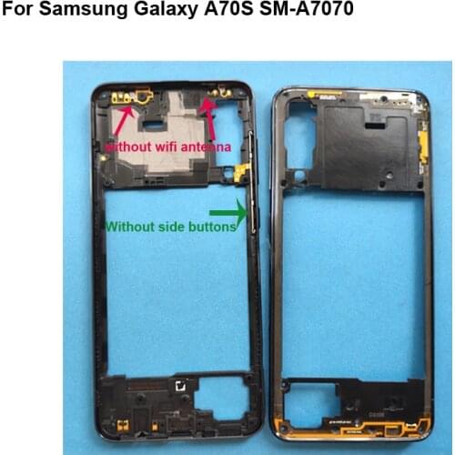 Front Housing Chassis Plate LCD Display Faceplate Frame (No LCD) For Samsung Galaxy A70S Middle Frame Housing A705FN SM-A7070