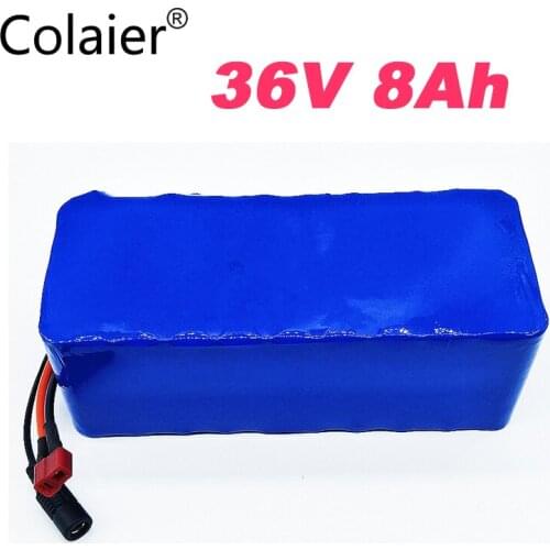 Colaier 36V 8Ah 18650 Rechargeable battery pack ,modified Bicycles,electric vehicle 36V Protection with PCB