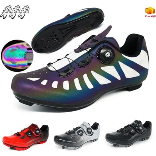 Professional Cycling Shoes Mens Mountain Bike Cycling Shoes Mens Self-Locking Road Bike Shoes Trek Womens Cycling Shoes