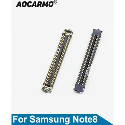 Aocarmo LCD Display Screen FPC Connector On Motherboard And Flex Cable For Samsung Galaxy Note8 SM-N9500 NOTE 8