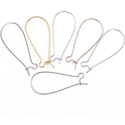 100pcs/lot Gold Silver Color French Lever Earring hooks Ear Wires Earrings Findings For Jewelry Making DIY Accessories Supplies