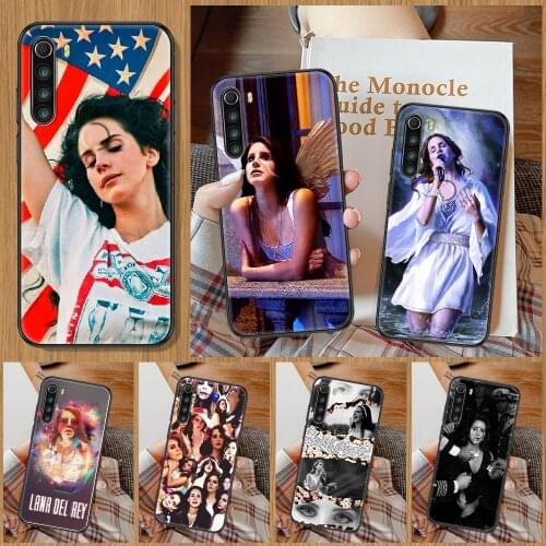 Singer Lana Del Rey Phone Case For Xiaomi Redmi Note 7 8 9 10 7A 8T 9A 9T 9S 10S Pro black silicone coque luxury prime soft
