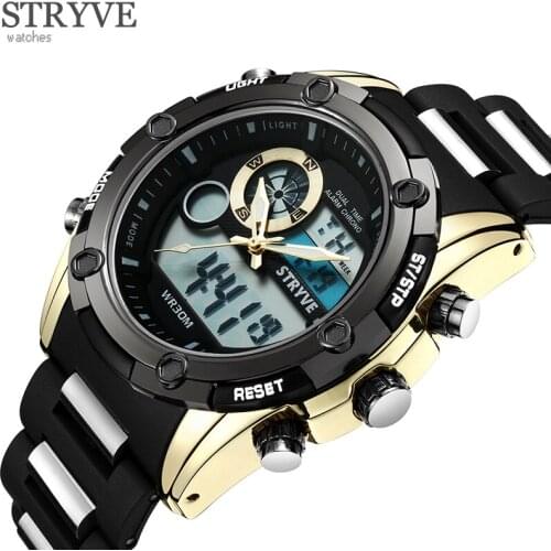 STRYVE New Fashion Men Watches Luxury Famous Top Brand Mens Military Sports Watch Male Quartz Wristwatches Montre Homme