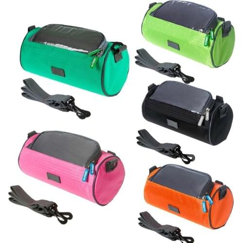 Phone Holder Pouch Pannier Shockproof Wear-resistant Waterproof Riding Bags Mountain Bike Touch Screen Front Handlebar Bag