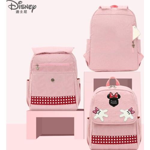 Disney Diaper Bags Backpack Baby Insulation Waterproof Stroller Nappy Bag Mom Mummy Mickey Minnie Wet Bag Baby Care Organizer