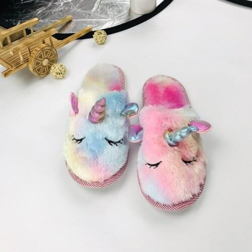 Winter Women Indoor Slippers Warm Plush Cute Cartoon Hippo Cotton slippers Non-slip Couple House Platform Slippers Women