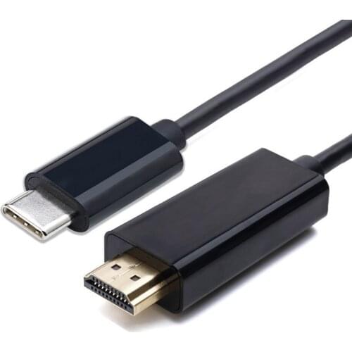 1.8M 4K Male to Male USB-C USB 3.1 Type C to HDMI Cable for 12 inch New Macbook Pro Chromebook