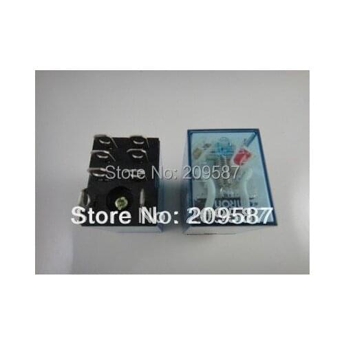 10set DC 12V Coil Power Relay DPDT LY2NJ HH62P-L JQX-13F 10A With Socket Base