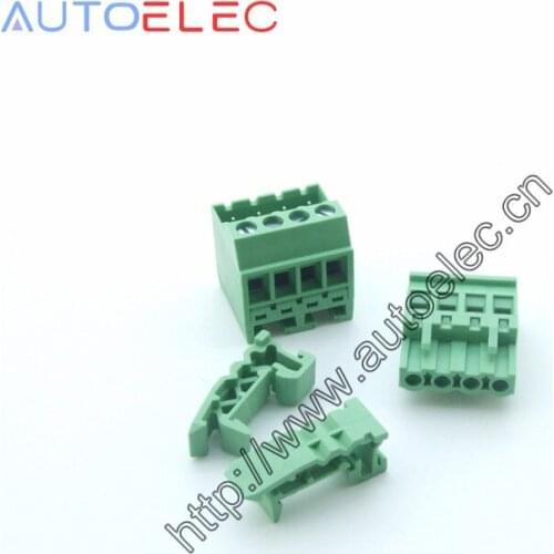 10sets Pitch5.08mm 4P Screw Plug-in Terminal Blocks connector US15mm Din Rail Mounting instead of: MSTBVK 2.5/ 4-G-5.08 1788745