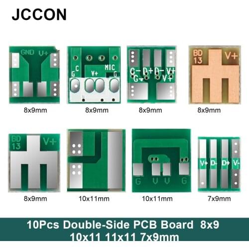 10Pcs Double-Side Adapter PCB Board DIY Converter Board Integrated Circuits Copper Plate 8x9 10x11 11x11 7x9mm
