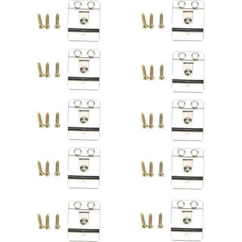 10pcs Metal Screw In Mic Microphone Speaker Belt Hang Up Clip for Kenwood TM471 TK7160 TK8160 TK7180 CB Ham Radio Walkie Talkie