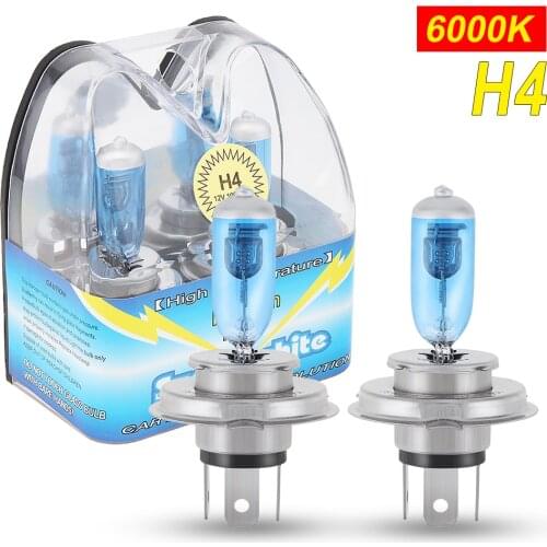 2pcs H1 H3 H7 100W 6000K 12V LED Halogen Lamp Car Bulb White Light Super Bright HOD Halogen Light Bulb Auto Front Headlights