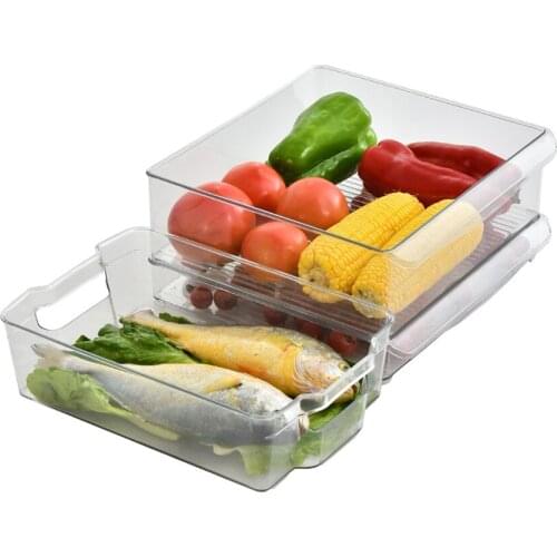 2pc/set Soda Can Storage Box Kitchen Fridge Drink Bottle Holder Refrigeration Organizer Beer coke Drink medium Storage Box