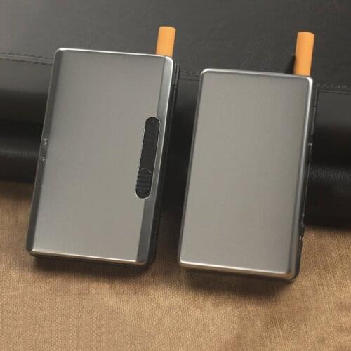 6pcs/10pcs Sticks Portable Cigarette Case Aluminum Alloy Tobacco Box Storage Smoking Accessories Men Gadget Gift for Father