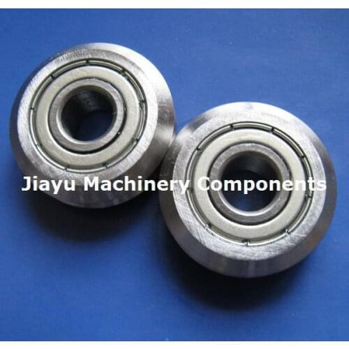 Free Shipping 5 PCS RM3ZZ Track Roller Bearings 12 mm bore RM3-2Z V Groove Guide Bearings W3ZZ