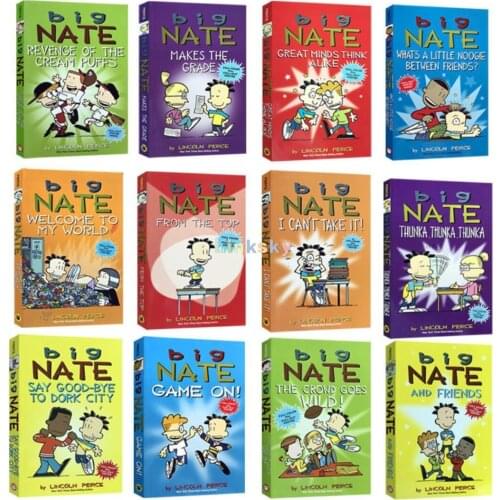 Big Nate Comic Compilations Series Collection Lincoln Peirce,,12 Books /set,Humorous English Picture Book Bridge Chapter Book
