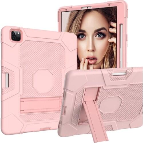 For Apple iPad Pro 11 2018 2020 A2228 A2231 Case Cover Hand Holder Armor Heavy Duty Case Kids Tablet Cases + FilmPen